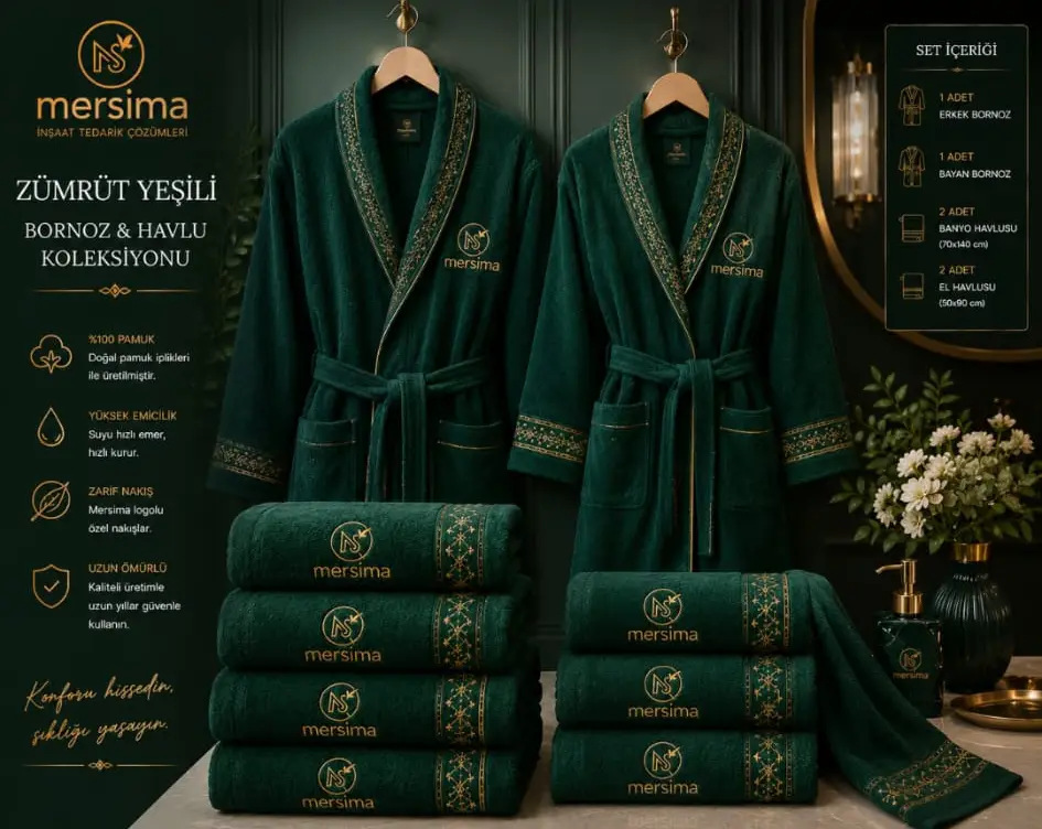 havlu cesitleri yesil havlular