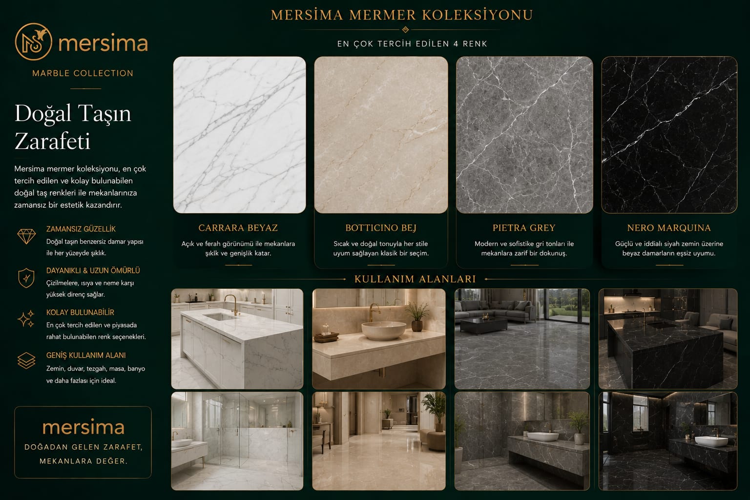 mersima mermer cesitleri
