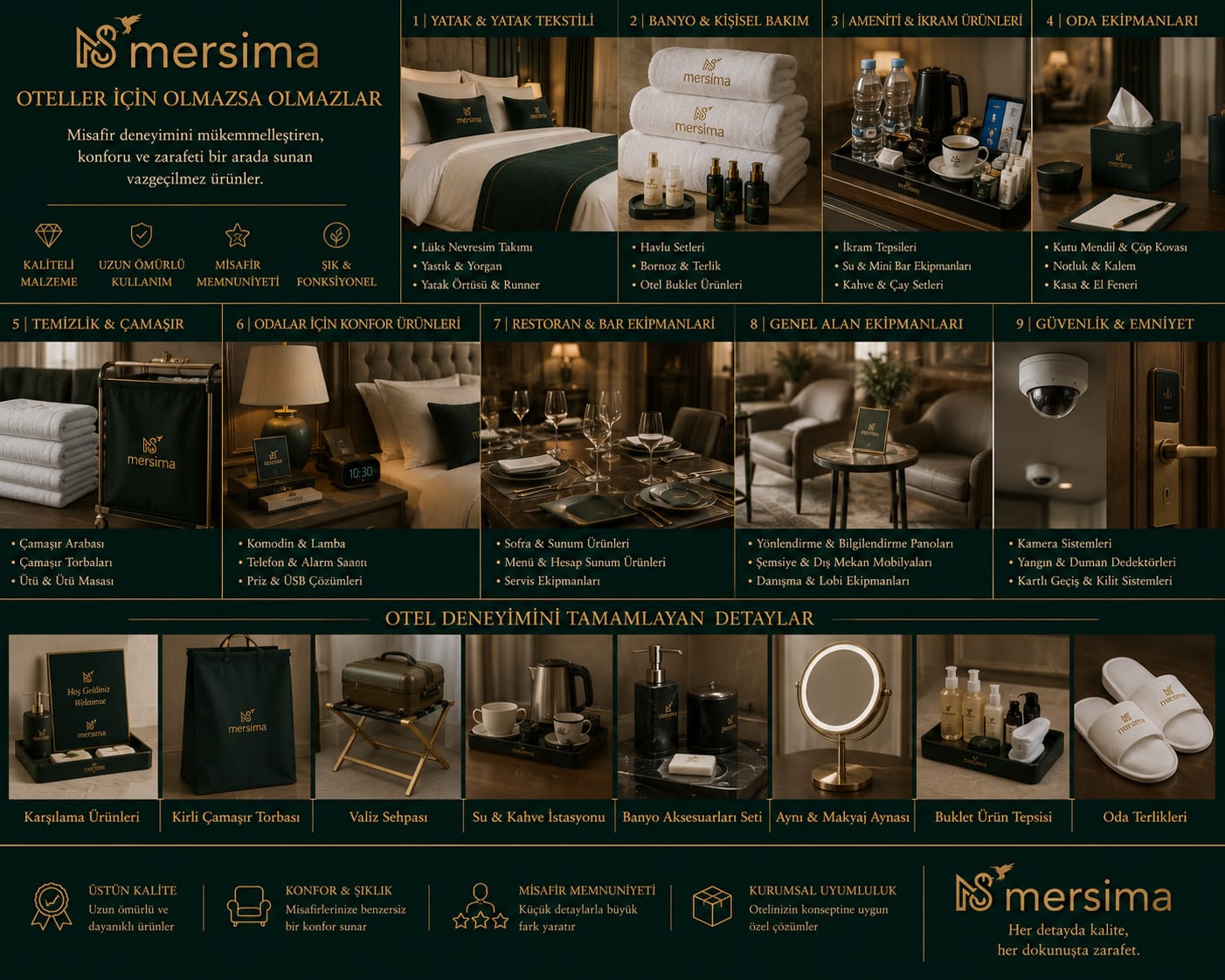 mersima otel akseuar cesitleri